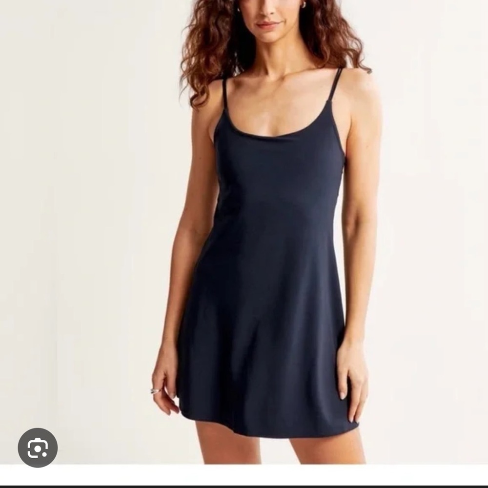 Abercrombie & Fitch - Traveler Mini Dress - Navy - Size Medium Tall